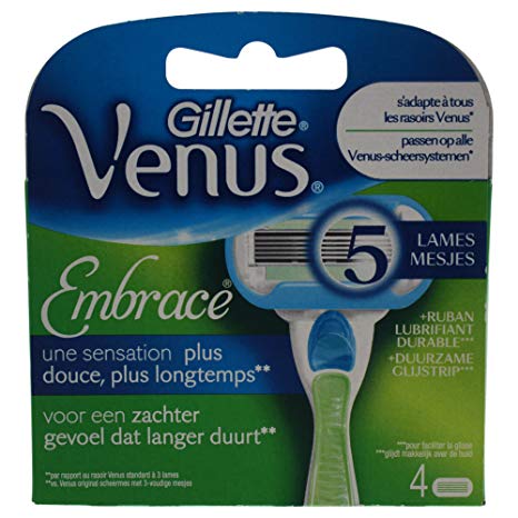 Gillette Venus Razors Blade, Embrace, 4 Count