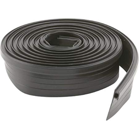 84" Black Vinyl Adjustable Width Bug Strip, 1-3/8" Max Width