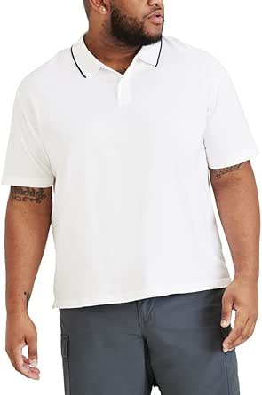 Dockers Mens Short Sleeve Perfect Performance Polo (Regular and Big & Tall)