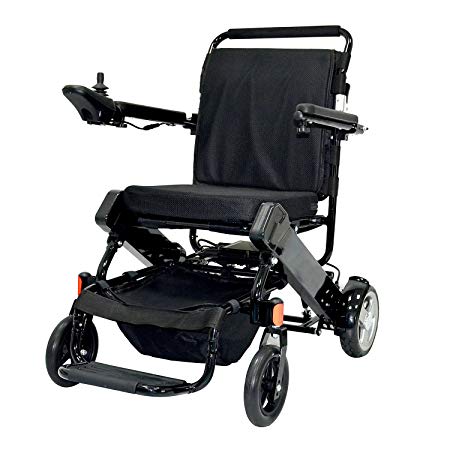 HomCom Lightweight Portable Folding Heavy Duty Electric Mobility Wheelchair