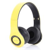 Bluedio Model B2 Colour Music Hi-Fi Rank Wireless and Bluetooth Headphones Yellow