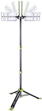 Voyager 6000 Lumen LED Collapsible Work Light with Remote Control, Ground Anchors, Shoulder Strap and Four Light Modes