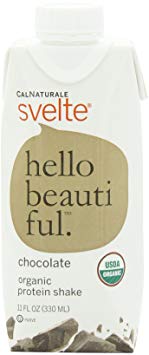 Svelte Organic Protein Shake, Chocolate, 11 Ounce (Pack of 12)