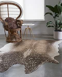 Loloi II Bryce Collection BZ-04 Mocha/Gold, Contemporary 5' x 6'-6" Area Rug