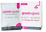 GoodWipes - Deodorizing Body Biodegradable Wipes - For Gals with Vitamin E and Aloe 10 Count