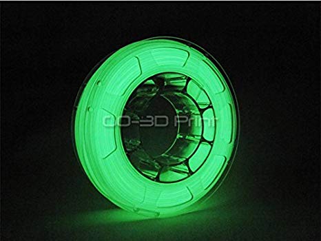 GO-3D Glow in The Dark Green PLA Color Changing 3D Printing Filament 1.75mm 225g