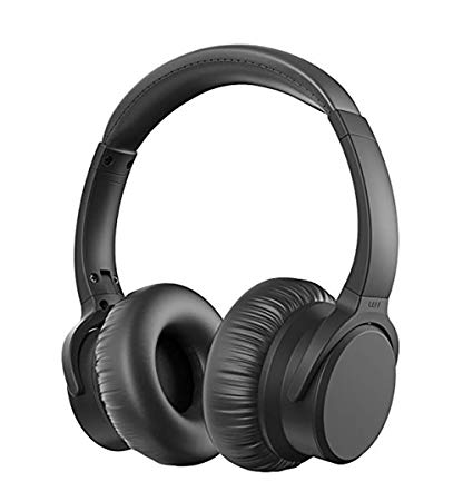 【2019 New】 Active Noise Cancelling Stereo Headphones,HYhon Wireless Bluetooth CSR4.2 Over-Ear Headset with Mic,HiFi Heavy bass,13 Hours Playtime for All Bluetooth Devices-Black