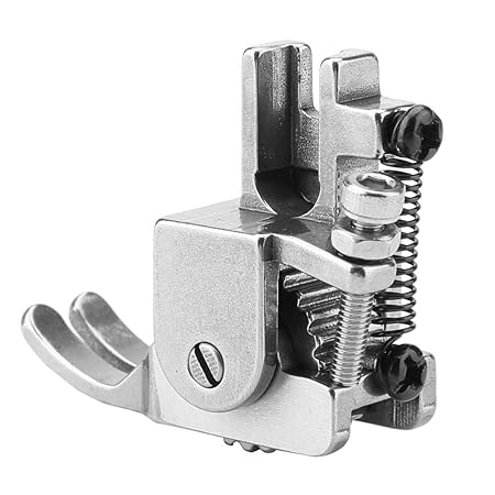 Adjustable Roller Presser Foot Sewing Machine Foot for Leather Thick Fabric Clot, Snap On Low Shank Adapter Presser Foot Low Shank Sewing Machines Low Shank Snap-On(Steel Wheel Presser Foot)