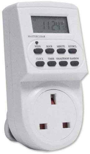 Electronic digital mains Timer Socket Plug-in with LCD Display 12/24 Hour 7 Days