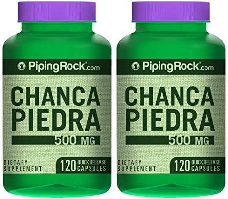 Chanca Piedra 500 mg (Phyllanthus niruri) 2 Bottles x 120 Capsules