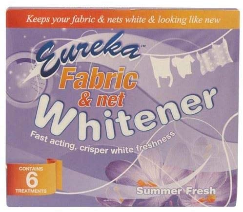 6 Treatment Eureka Net Curtain Whitener Fabric Whitener Summer Fresh Fast Acting
