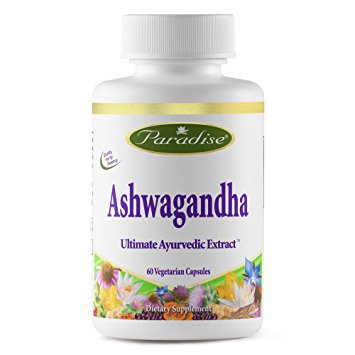 Paradise Herbs - Organic Ashwagandha - 60 Vegetarian Capsules