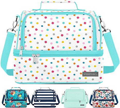 Simple Modern 8L Myriad Lunch Bag for Women & Men - Insulated Kids Lunch Box Pattern: Polka Play