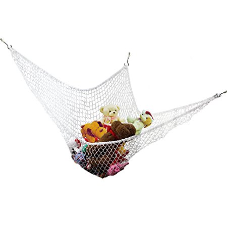Biubee Hammock for Soft Toys -Storage Mesh Net for Children's Stuffed Animals-Ideal Solution for Gathering Stuffed Dolls Large Mesh