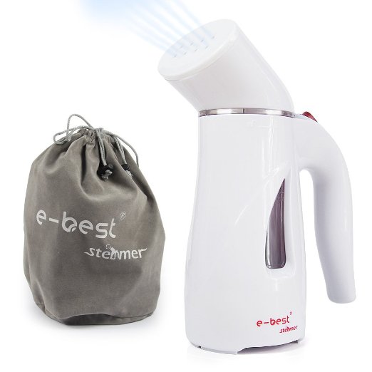 E-best Compact Textile and Fabric Portable Garment Vapor Steamer Cleaner with Travel Pouch
