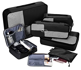 TripDock Various Packing Cubes 6 Set Lightweight Travel Luggage Organizers