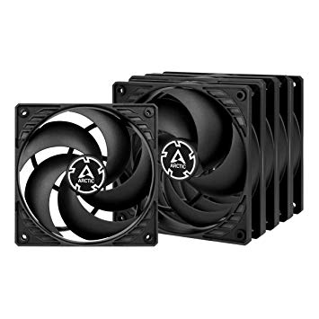 Arctic P12 PWM PST Value Pack - Pressure-optimised 120 mm Fan with PWM PST - Black/Black, Fan Speed: 200-1800 RPM