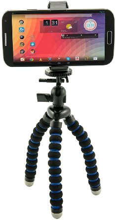 Arkon Universal Smartphone Holder and Flexible Mini Tripod for iPhone 6S Plus 6 Plus iPhone 6S 6 5S Galaxy Note 5 4 S6 S5