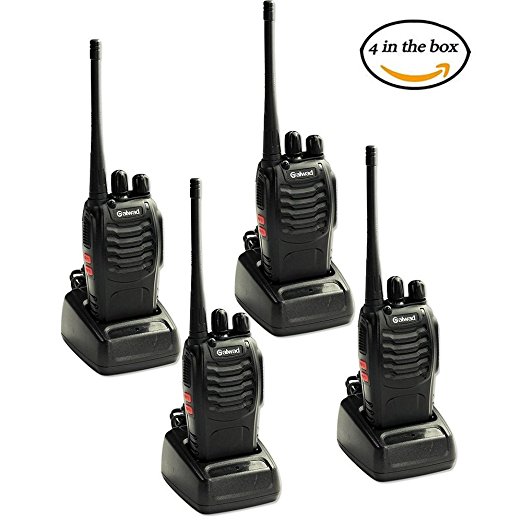 Galwad-888S Walkie Talkie 16 Channels Signal Band UHF 400-470MHz Portable Ham CB Two Way Radio Long Range 4pcs Walkie Talkies with Rechargeable Battery Belt Clip Headphone Charger (4 Pack of Radios)