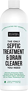Drain Cleaner & Septic Tank Treatment - 2-in-1 Professional Cleaning Supplies Formula - 1 Year Supply - Natural Enzyme Cleaner Prevents Backups Guaranteed