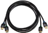 AmazonBasics High-Speed HDMI Cable 2-Pack - 65 Feet 2 Meters Supports Ethernet 3D 4K and Audio Return