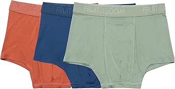 Fruit of the Loom Men's Fruitful Threads Boxer Briefs, Made with LENZING™ ECOVERO™ Fibers, Super Soft 4-Way Stretch