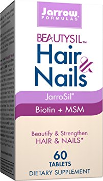 Jarrow Formulas BeautySil Hair & Nails, Beautify & Strengthen Hair & Nails, 60 Tablets