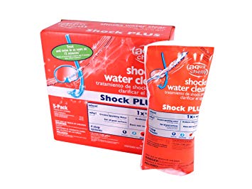 Aqua Chem 22107AQU/12001AQU  5-Pack Shock Plus Water Clarifier for Swimming Pools, 1-Pound