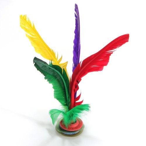 2pcs Colorful Feather Chinese Jianzi Kicking Shuttlecock Foot Exercise Outdoor Game