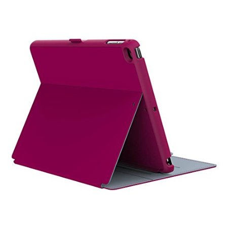 Speck Products StyleFolio Case for iPad Air/Air 2,Fuchsia Pink / Nickel Grey