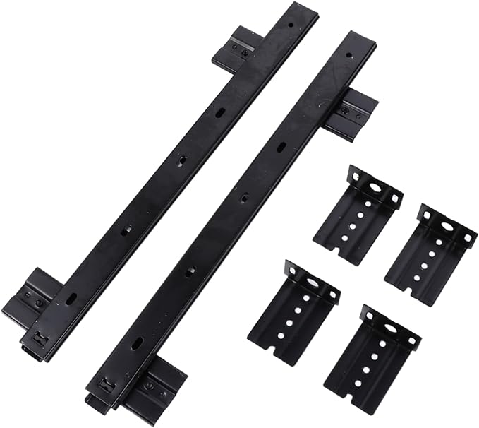 Keyboard Slides Rails 1 Pair Bearing Desk Keyboard Drawer Tray Slide Rail Track Side Mount Track Drawer Slide Track