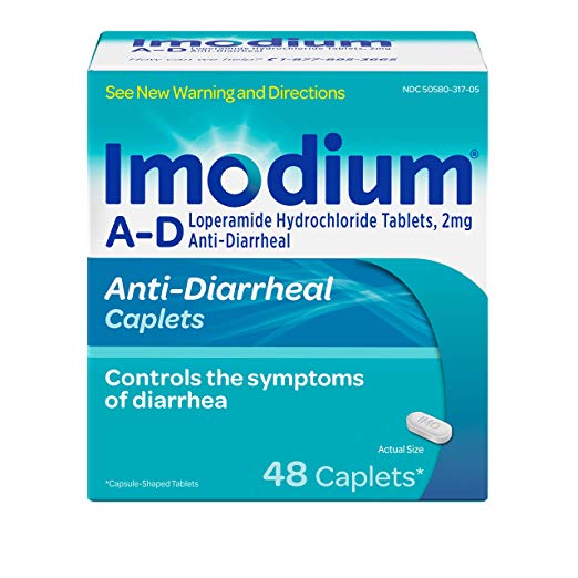 Imodium A-D Diarrhea Relief Caplets, 48 count, 2 mg