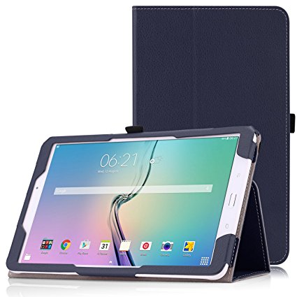 MoKo Samsung Galaxy Tab E 9.6 Case - Slim Folding Cover for Samsung Galaxy Tab E Wi-Fi / Tab E Nook 9.6-Inch Tablet Verizon 4G LTE Version, INDIGO (NOT FIT Tab E 8.0 inch Tablet)