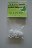 WildtoadTM White Replacement Plastic Hooks and Earbuds for Lg Tone Hbs- 700 Hbs 730