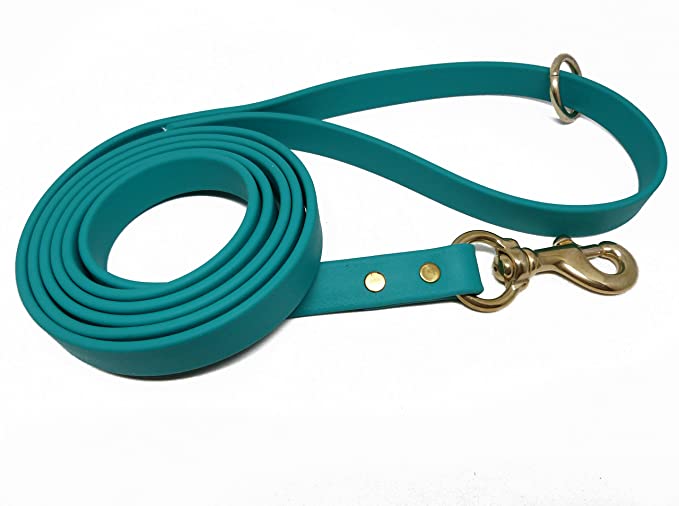 JimHodgesDogTraining Gummy Dog Leash, Biothane, Dog Training Leash, Waterproof, Weatherproof, Made in The USA, 6 Foot Length for Small, Medium & Large Dogs or Puppies, Various Sizes & Colors