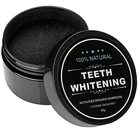 Teeth Whitening Activated Charcoal made - Organic Safe Effective Tooth Whitener Solution for Stronger Healthy Whiter Teeth