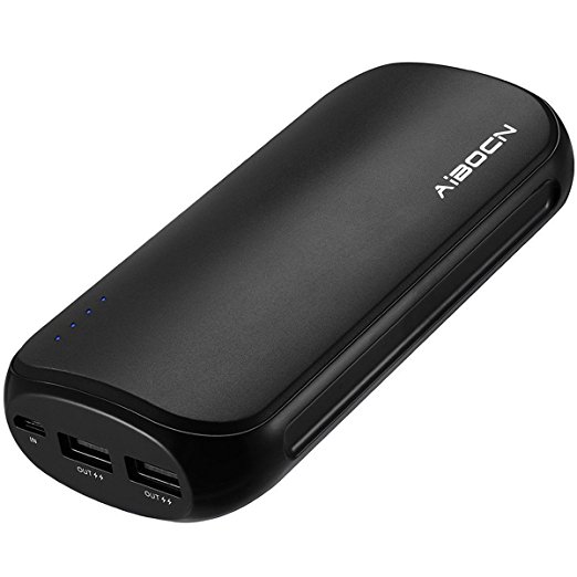 Aibocn Power Bank 16000mAh Portable External Charger with Fast Charging Technology for iPhone Samsung Galaxy Tablets and More, Black