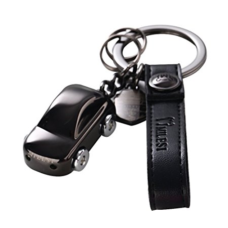 MILESI Freedom Road Trip Car Special Keychain Couple's Love Gift (Black Car)