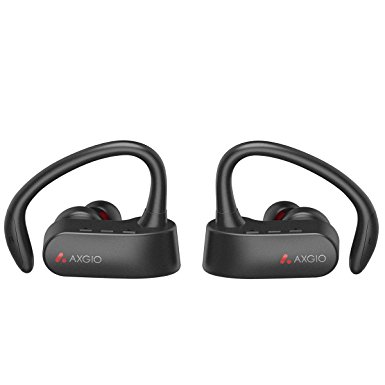 Axgio True Wireless 4.1 Bluetooth Earphones, running Jogging Earbud Headsets with Mic for iPhone, Samsung and Most Smartphone