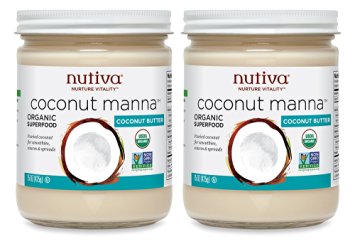 Nutiva Organic Coconut Manna, 15-Ounce (Pack of 2)