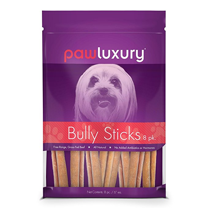 Premium Bully Sticks by Pawluxury - All Natural Beef Dog Treats
