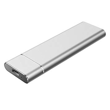 Uiita External Hard Drive 2 TB Ultra Thin External HDD - Portable Hard Drive Type C USB 3.1 for PC Laptop and Mac (2TB, Silver)
