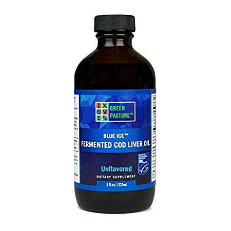 Green Pasture Blue Ice Fermented Cod Liver Oil - Unflavoured Liquid (237ml)