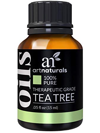 ArtNaturals 100% Pure Tea Tree Essential Oil - (.5 Fl Oz / 15ml) - Natural Premium Melaleuca Therapeutic Grade - Great with Soap and Shampoo, Face and Body Wash - Treatment for Acne, Lice