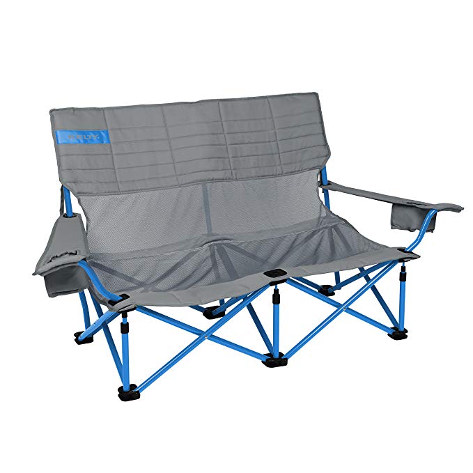 Kelty Mesh Low-Love Seat Camping Chair – Portable, Folding Chair for Festivals, Camping and Beach Days