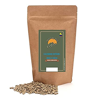 Colombian Green Unroasted Coffee Beans (1 Pound)