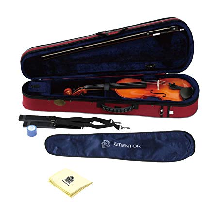 Stentor 1500 3/4 Violin with Zorro Sounds Violin Polishing Cloths