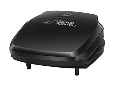 George Foreman 23400 Compact 2-Portion Grill - Black