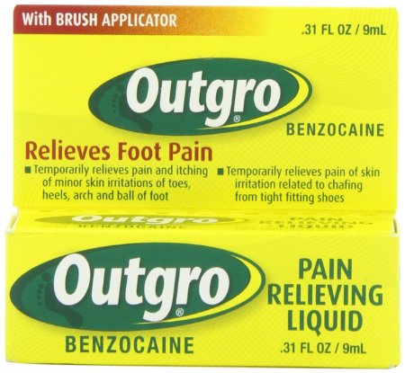 Outgro Pain Relieving Liquid with Brush Applicator, 0.31 Ounce