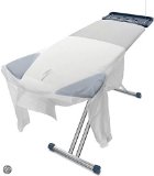 IronEase Pro - Ironing Board with 8 New Easy Features - Unique ShoulderWing Design Extra Wide Table and SteamIron Rest By De Machinor